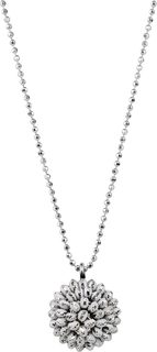 Колье из серебра с эмалью 42-45 см Sugar SG04101-BELYJ