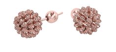 Серьги из серебра с эмалью Sugar SG01101-ROZOVOE-ZOLOTO-METALLIK