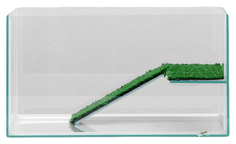 Террариум Пижон, для черепах, с полкой и лесенкой 25 л, 40х29х22 см