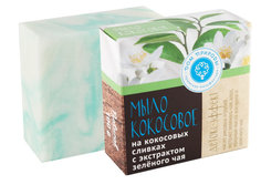Мыло на кокосовых сливках Детокс – эффект с экстрактом зеленого чая Дом Природы