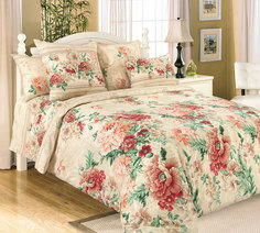 Простыня 1.5-спальная «Парадиз комп. 1 Беж. арт. 000ПН1» перкаль Текс Дизайн