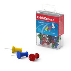 Кнопки силовые ErichKrause цветные (всего 12 шт. пластиковая коробка 100 шт.) (19749)