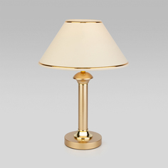 Настольная лампа с абажуром Eurosvet 60019/1 перламутровое золото