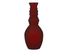 Стеклянная ваза ГРАНАДА, матовая, бордовая, 30х12 см, Edelman