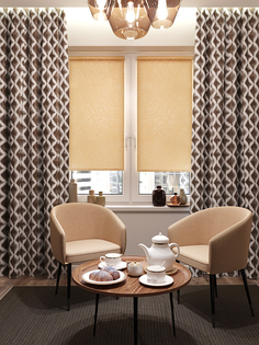 Рулонная штора LEGRAND ФРОСТ 42,5*175 бежевый