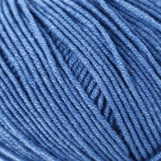 Пряжа YarnArt Jeans, 55% хлопок, 45% акрил, 160 м/50 гр, (16 ярко-голубой)