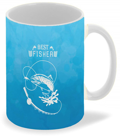 Кружка CoolPodarok Рыбалка Best fisher
