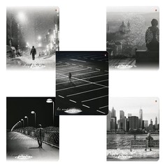 Тетрадь А5 48 л. АЛЬТ скоба клетка Soft Touch фольга бумага 70 г/м2 ГОРОД АНГЕЛОВ 7-48-821