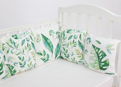 Текстильный бортик для кроватки Forest kids 376295/376205 цв. зеленый
