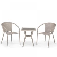 Комплект плетеной мебели Афина T25C/Y137C-W85 Latte Afina