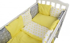 Текстильный бортик для кроватки Forest kids 12347 цв. желтый