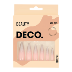 Набор накладных ногтей `DECO` FEROSH sparkle ombre (24 шт + клеевые стикеры 24 шт) Deco.
