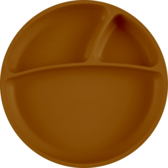 Тарелка с присоской для кормления Minikoioi Менажница Portions - Woody Brown 0+ Коричневый