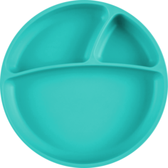Тарелка с присоской для кормления Minikoioi Менажница Portions - Aqua Green 0+ Зеленый
