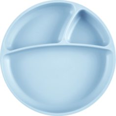 Тарелка с присоской для кормления Minikoioi Менажница Portions - Mineral Blue 0+ Голубой