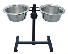 Стойка с мисками 2х2,40 л металлическими 1,436 кг Уют