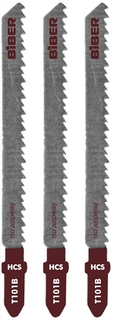 Пилки для электролобзика Т101B по ламинату (3шт.) Biber