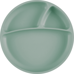 Тарелка с присоской для кормления Minikoioi Менажница Portions - River Green 0+ Болотный