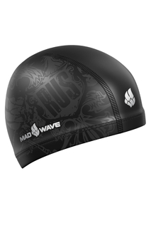Шапочка для плавания Mad Wave Black Rus black