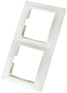 ТАЙМЫР SQ1814-0026 рамка 2-х постовая горизонтальная IP20 белая TDM Еlectric