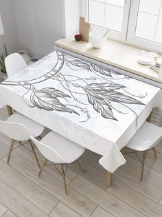 Скатерть прямоугольная JoyArty "Сладкие мечты бохо" из сатена, 120x145 см