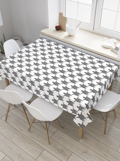 Скатерть прямоугольная JoyArty "Этнические черепахи" из сатена, 120x145 см