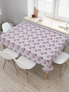 Скатерть прямоугольная JoyArty "Флористические пейсли" из сатена, 120x145 см