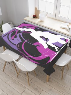 Скатерть прямоугольная JoyArty "Головокружительный танец" из сатена, 120x145 см