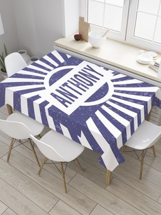 Скатерть прямоугольная JoyArty "Антоний" из сатена, 120x145 см