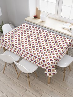 Скатерть прямоугольная JoyArty "Имитация сияния звезд" из сатена, 120x145 см