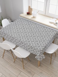 Скатерть прямоугольная JoyArty "Кельтский ажур" из сатена, 120x145 см