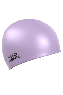 Шапочка для плавания Mad Wave Pastel Silicone Solid violet