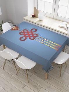 Скатерть прямоугольная JoyArty "Символ японского Нового Года" из сатена, 120x145 см