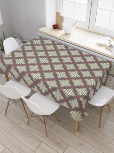 Скатерть прямоугольная JoyArty "Девушка Водолей" из сатена, 180x145 см