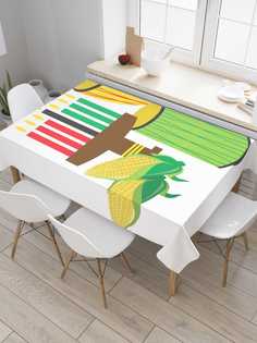 Скатерть прямоугольная JoyArty "Семейный праздник Кванза" из сатена, 120x145 см