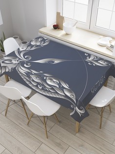 Скатерть прямоугольная JoyArty "Монохромный Стрелец" из сатена, 120x145 см