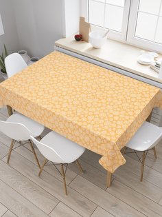 Скатерть прямоугольная JoyArty "Силуэты спиральных ракушек" из сатена, 120x145 см