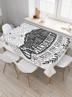 Скатерть прямоугольная JoyArty "Следуй за своей мечтой и воплоти ее в жизнь" 120x145 см