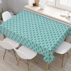 Скатерть прямоугольная JoyArty "Романтические усы" из сатена, 120x145 см