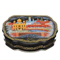 Шкатулка с лаковой миниатюрой «Москва» Russia The Great