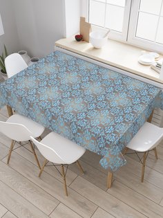 Скатерть прямоугольная JoyArty "Блеск Дамаска" из сатена, 120x145 см