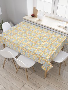 Скатерть прямоугольная JoyArty "Средиземноморский витраж" из сатена, 120x145 см