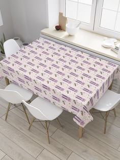 Скатерть прямоугольная JoyArty "Ушастый заяц" из сатена, 120x145 см