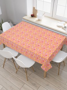 Скатерть прямоугольная JoyArty "Разные звезды" из сатена, 120x145 см