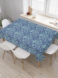 Скатерть прямоугольная JoyArty "Летний коктейль" из сатена, 120x145 см