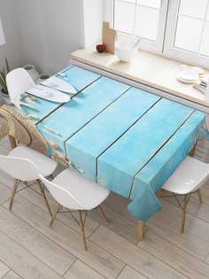 Скатерть прямоугольная JoyArty "Соломенная шляпка" из сатена, 120x145 см