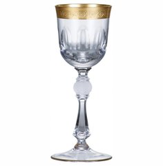 Бокалы для белого вина 150 мл 6 шт Crystalite Bohemia "Джесси Матовое золото 43373" 028661