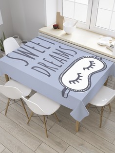 Скатерть прямоугольная JoyArty "Мечты во сне" из сатена, 120x145 см