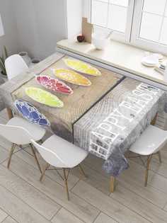 Скатерть прямоугольная JoyArty "Пасхальная стена" из сатена, 120x145 см