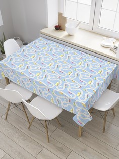 Скатерть прямоугольная JoyArty "Извилистая дорога" из сатена, 120x145 см